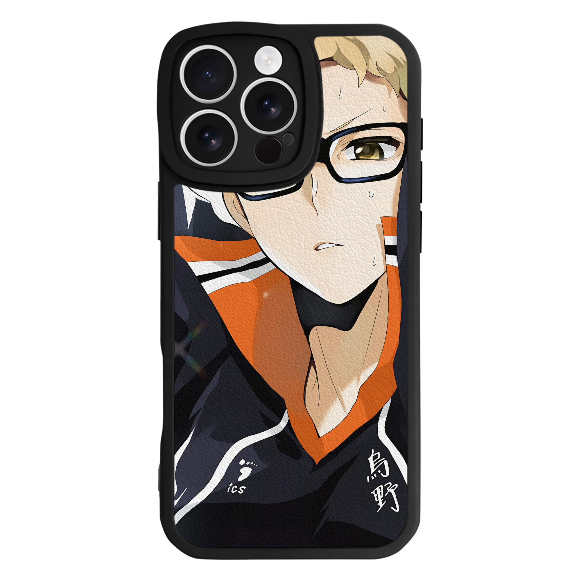 （画像用） ハイキュー!! Haikyu!! 【iPhone 16シリーズ対応】シリコンスマホケース（レザー調） 材質：シリコン